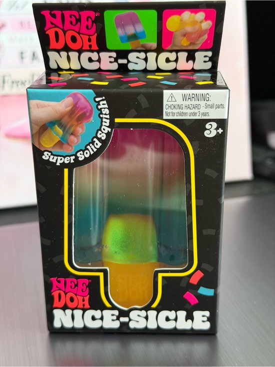 Schylling Other - Nee Doh Nice-Sicle Squishy Popsicle Toy - Rainbow Green & Orange Authentic